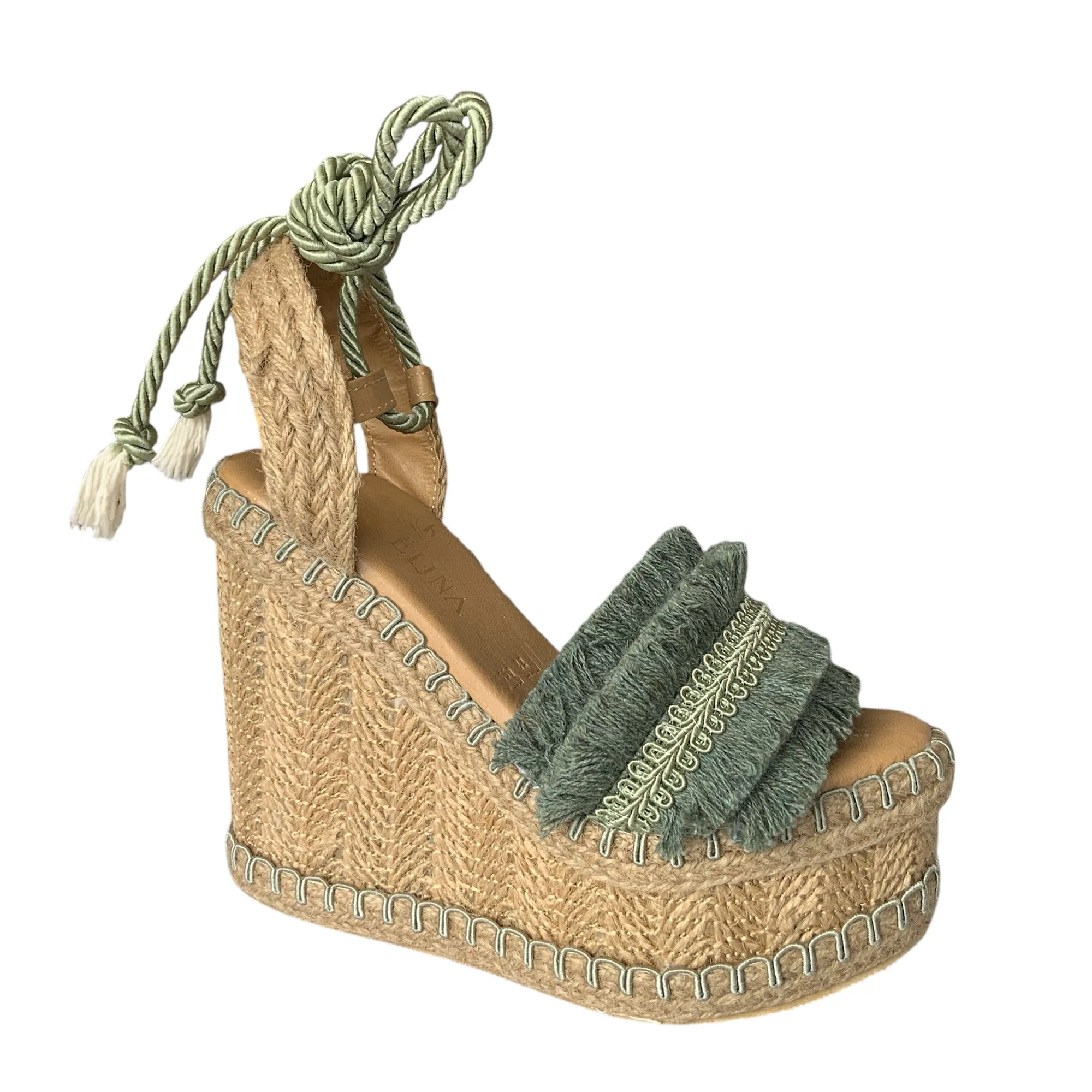 JADE KAVËLINA Green espadrilles